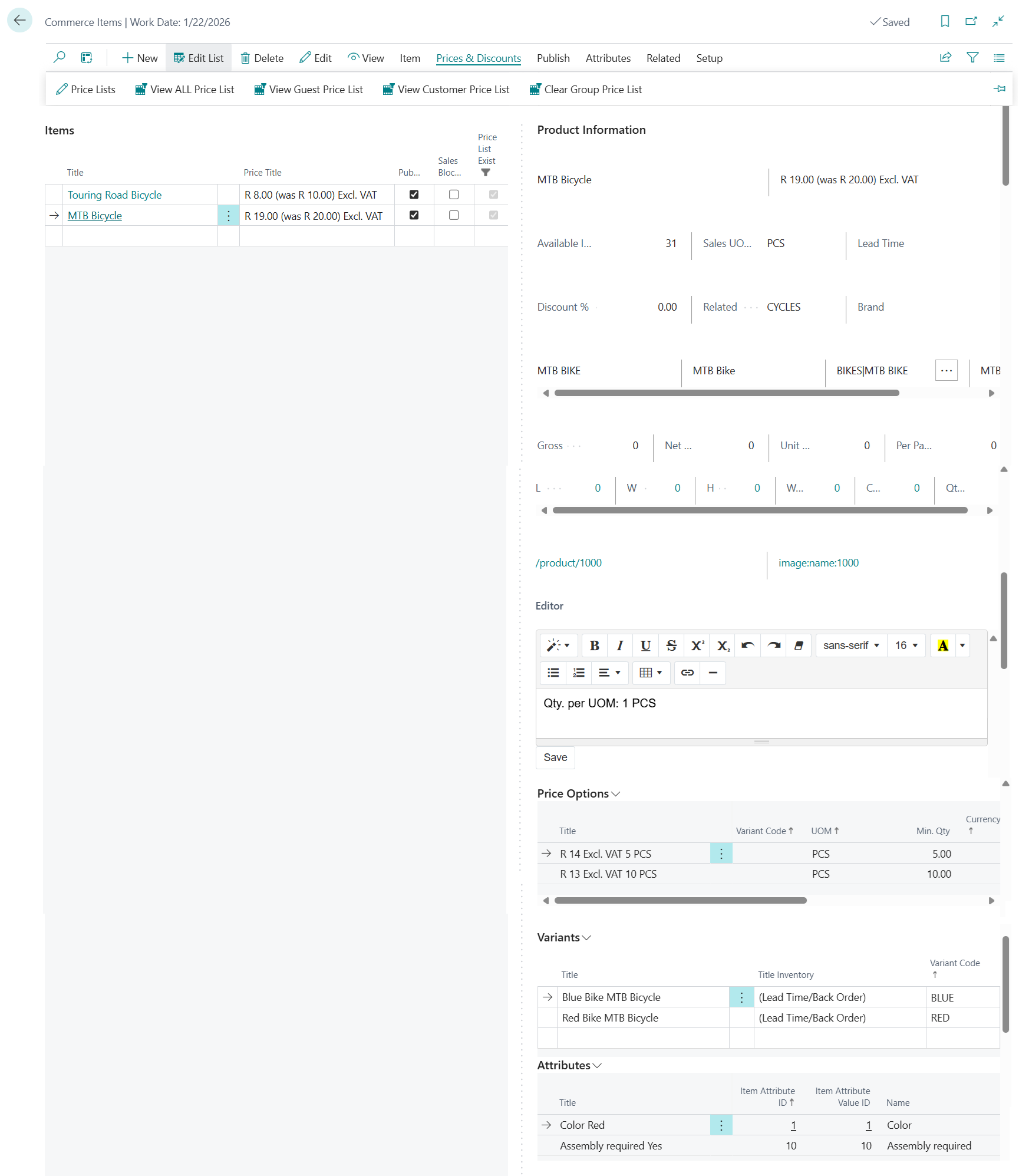 Business Central Integration